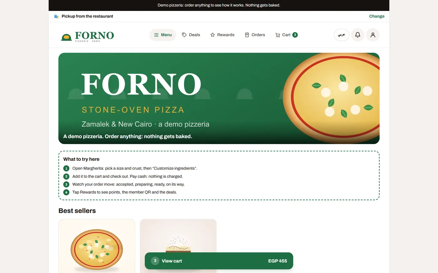 The store on a computer